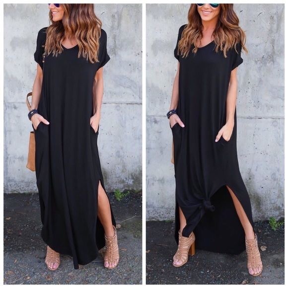 Dresses & Skirts - Oversized Maxi dress. 96% rayon 4% spandex